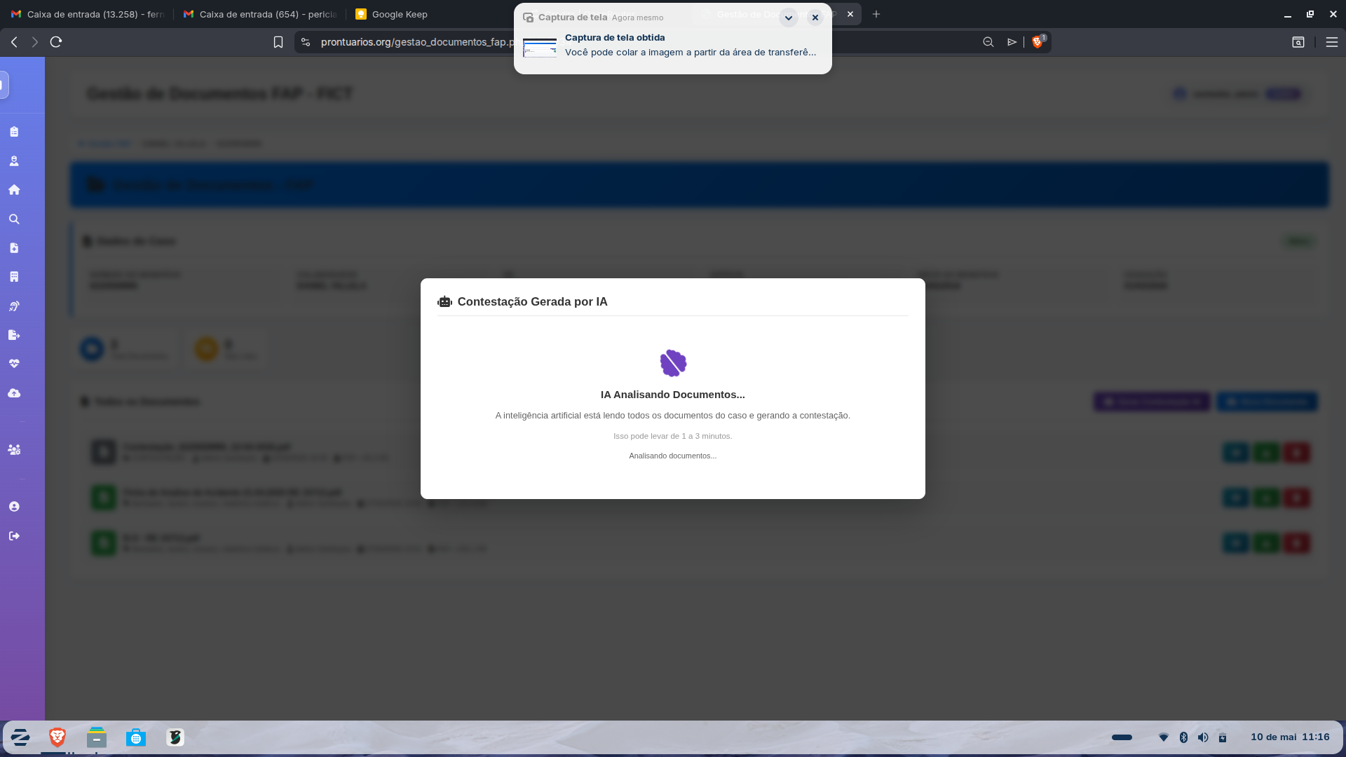 IA Processando Documentos